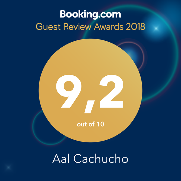 Booking - Guest Review Award 2018 for AalCachucho - 9.2